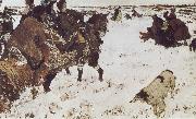 Peter the Great Riding to Hounds Valentin Serov